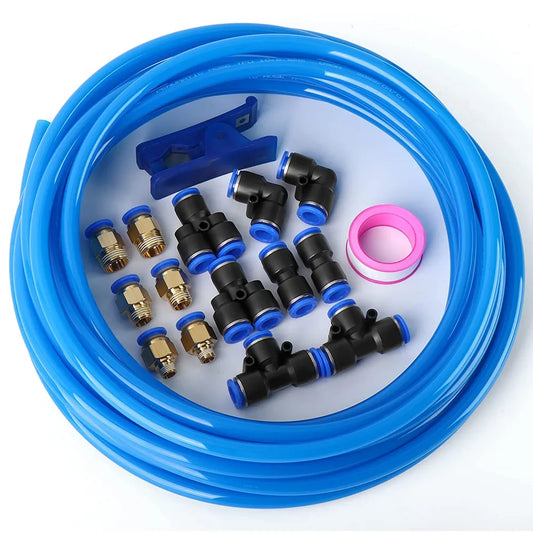 AGASHE PNEUMATIC BluePolyurethane PU Air Hose Pipe Tube Kit10 Meter 32.8ft4mm/6mm/8mm/10mm/12mm/14mm/16mm