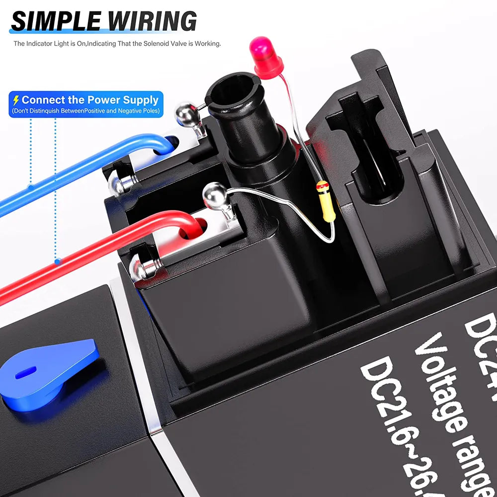 AGASHE PNEUMATIC 1/4"NPT SolenoidValve 4V210-08 12V/24V/110V/220VSingle Coil Pilot-Operated Electric 2Position 5 Way Connection Type